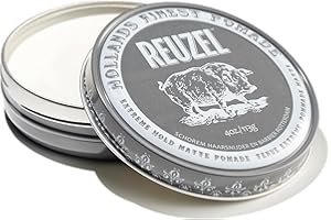 ‎REUZEL Reuzel Extreme Hold Matte Pomade - Wasserbasiert und starker Halt - 1 x 113 g holzig