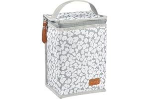 Béaba, Bolsa Isotérmica para Comida de Bebé, Gran Capacidad, Compartimento para Biberones, Funda Therma, Plegable, Material Suave e Impermeable, cherry blossom,