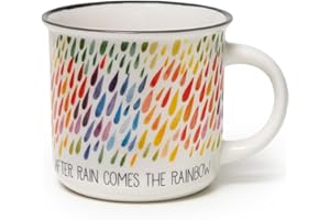 Legami - Cup Puccino, Tazza in Porcellana New Bone China, Tema After Rain, Take a Break Collection, Capacità 350 ml, Lavabile in Lavastoviglie, Utilizzabile in Microonde