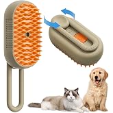 MADPET Buharlı Kedi ve K&ouml;pek Fır&ccedil;ası &ndash; 3&rsquo;&uuml; 1 Arada T&uuml;y Alma Tarağı &ndash; Su Hazneli Masajlı Fır&ccedil;a &ndash; Derinlemesine Temizlik ve Rah