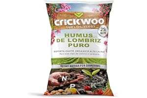 Crickwoo Humus de lombriz Puro (25L - 15Kg)