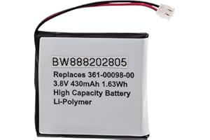 vhbw Batería Recargable reemplaza Garmin 361-00098-00 para smartwatch, Reloj de Actividad (430 mAh, 3,8 V, polímero de Litio)