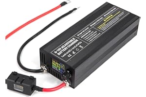 CAPACITY.LI Intelligent LiFePO4 Charger 14.6V 60A, Battery Charger 0-15V/0-60A Adjustable, Fast Charging 12V Battery Charger with Maintenance Functions for Car, Motorcycle, Boat, and Marine Batteries