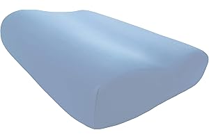 ‎EDDA LUX Edda Lux Bezug passend für Tempur Shape Schlafkissen S, M und L, 50 x 31 cm, formbeständiger Jersey Kissenbezug für Nackenstützkissen, aus 100% Baumwolle, in Hellblau