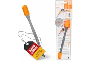 FUGENFUX® MULTITOOL | 2-in-1 Fugenabzieher mit Revolutionärer Zauberspitze & 5 Fugenformen | Vielseitiger Fugenglätter | Silikon-abzieher Made in Germany | Ideal für Silicon, Acryl & Mehr (Model 2024)