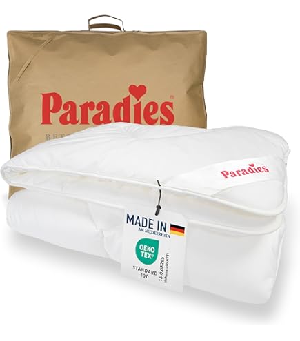 Billerbeck Daunendecke Nena Duett 155x220cm - Weiße Gänsedaunen Decke