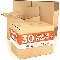 Scatole Cartone Per Trasloco 40x30x30cm - Set Da 40, Doppia Onda, Made In Italy - Foto 5