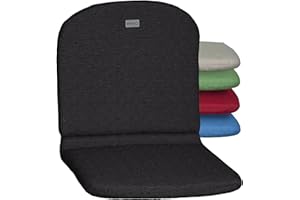 ‎ACAMP acamp Niedriglehner Auflagen Paddy Model C | Made in EU nach Öko-Tex Standard | Lichtechte Gartenstuhlauflagen Niederlehner ohne Ausbleichen | Atmungsaktive Stuhlauflage Niedriglehner in Anthrazit