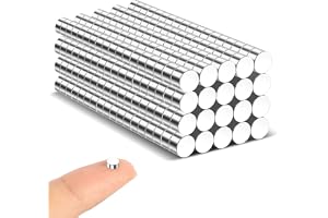 GFUEIGJ Set med 360 kraftfulla mini-neodymmagneter - 3 x 2 mm - små runda magneter för kylskåp och magnettavla