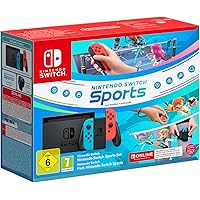 Nintendo Console Switch + Switch Sports Set Switch Sports preinstallato, fascia per la gamba, 3 mesi Switch Online