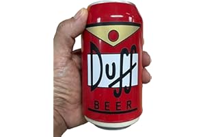 Costumeteers 1pc DUFF BEER Cover Simpson Silicone Cooler Sleeve Nascondi una Birra 12oz 355mL