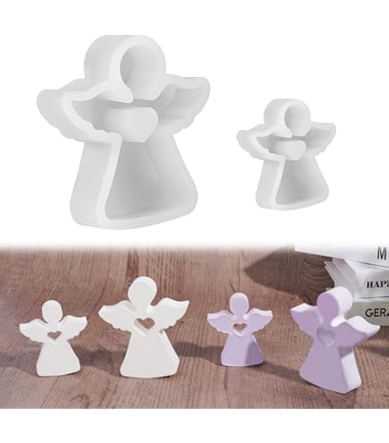Moules En Silicone Pour Noël - Formes Ange, Sapin, Bonhomme De Neige - Pour Résine, Plâtre, Bougies - DIY Décoration De Fête