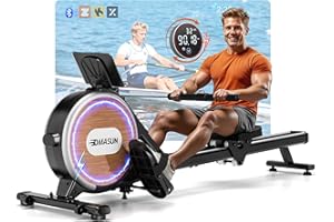 [2026 Upgrade] Rowing Machine for Home Gym, DMASUN Magnetic Rowing Machines with 32 Levels of Quiet Resistance, Rower for Home Use with App Supported, Upgrade to Double Slide Rail, 350LB Capacity