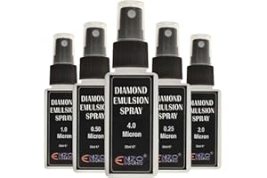 ENZO ENGLAND Poly Diamond Stropping Emulsione Premium Quality Diamond Sospensione Knife Sharpener Poly Diamond Spray Micron 0.5, 0.25, 1.0, 2.0 e 4.0 (1.0)