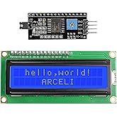 ARCELI IIC I2C TWI 1602 Display modulo LCD, modulo display seriale 16x2, compatibile con Raspberry Pi Pico