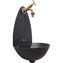 Fonderia Bongiovanni Fontana A Muro Da Giardino - Kit Liberty In Alluminio, Con Rubinetto Ottone Brunito - Foto 6