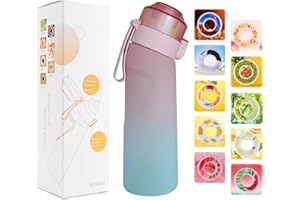 USPER 11PCS Air Borraccia Up con 10 cialde aromatiche, 650ml Air-up Borracce senza BPA, Airup Tritano Starter Up Set Adatto per sport e regali per studenti(1PC Borraccia+10 cialde aromatiche)