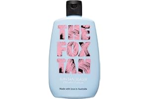 The Fox Tan - Sun Tan Sealer - Lotion après soleil corps et visage, lotion hydratante pour un bronzage longue durée, à l'aloe vera et au bêta-carotène, 220 ml