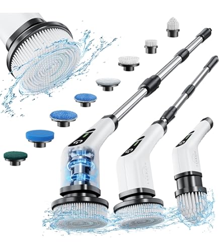 LifeBasis Elektrische Reinigungsbürste - 5 Köpfe IPX7 Wasserdicht