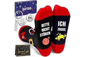 PIROO geschenk junge 10 9 11 12 14 jahre geschenkideen lustige socken zocken geschenke für jungs 12 13 jährige teenager jungen zocker game schlüsselanhänger bitte nicht stören ich zocke herren männer