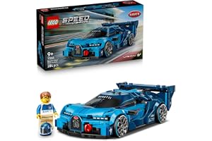 LEGO Speed Champions Bugatti Vision GT Hyper Sports Car 77253 | Race Car Toy, Collectible Driver Minifigure, Gaming Model Kit, Gift for 9+ Year Old Boys & Girls, 284 Pieces