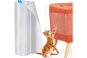 YESLUSY Pellicola Protettiva Antigraffio per Gatti, Protezione Divano Graffi Gatto, Protezione Antigraffio per Gatti, Trasparente, Autoadesiva, per Divano in Pelle, Mobili, Porte, Pareti, Mobili (20x300cm)
