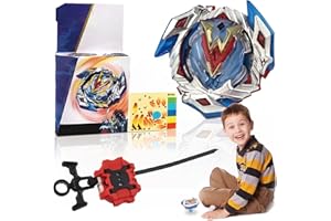 VnkloMes Toupie Beyblad avec Launcher, Gyro Métal Combat Toupie, Toupie Beyblad Arene,Toupie Beyblad Metal Fusion pour Enfants Adulte