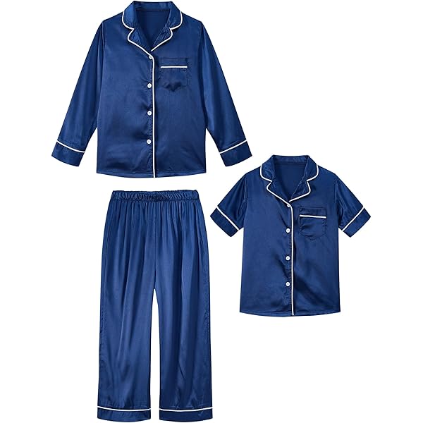 Ensemble Pyjama En Soie Pour Enfants, 2 Pièces, Mignon Et Rafraîchissant, Haut Doux à Manches Courtes + Short, Vêtements De Nuit – Acheter Les Meilleurs Produits Dans La Boutique En Ligne