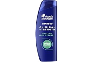 Head & Shoulders Clinical Strength Shampoo Antiforfora Antiprurito Cooling Itch Rescue al Solfuro di Selenio. Combatte la Forfora Ostinata e il Prurito, con Mentolo Rinfrescante Intenso, 400ml