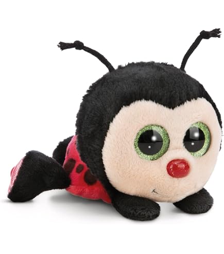 Peluche Coccinelle Cucujy - Jouet Doux 25cm, Cadeau Enfant Pour Anniversaire Ou Noël