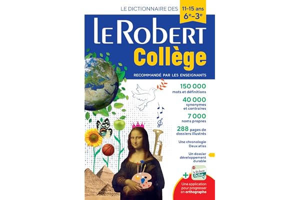 Dictionnaire Le Robert collège - 11/15 ans - 6e-5e-4e-3e