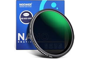 NEEWER 82mm Variable ND Filter ND3-ND1000 (1,5-10 Begrenzte Stops) Variabel Graufilter optischem HD Glas doppelseitigen 30 lagigen Nanobeschichtungen wasserabweisend Kratzfest Aluminiumrahmen