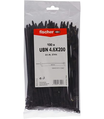 PC1045 200 Pz X Fascette Per Cavi Ordinati 200 X 4,8Mm GRIGIO Piccolo