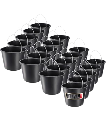 KOTARBAU® Set van 3 bouwemmers, 12 liter, mortelemmer van kunststof