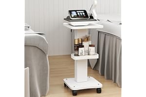 ybaymy Beauty Trolley on Wheels Salon Equipment Trolley Carts Beauty Rolling Cart Mobile Cart Rack Storage Tray for Hair Salons Spas Barber Shops