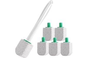 SONGYEA bimsstein Toilettenreiniger, 6 Stück WC mit 1 Griff, bimsstein Für Toilette, Badezimmer, Küchen, Schwimmbäder, zur Entfernung Hartnäckiger Flecken