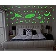DreamKraft Glow in The Dark Stars with Moon Radium Wall Stickers (Green) Self-Adhesive Redium Wall Sticker for Home Festive Gifting, Housewarming Decoration and Gift Purpose