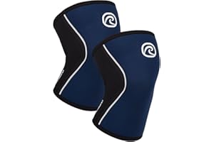 Rehband 5mm Benda per ginocchio Powersport, fascia per ginocchio per Cross Fit e allenamento pesante in neoprene, stabilizza le ginocchia