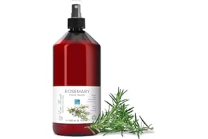 BLEU & MARINE BRETANIA Idrolato Acqua Floreale Rosmarino Biologico 1000 ml Spray Viso Pelle Grassa, Lozione Tonica Capelli 100% Naturale Struccante viso e occhi Idratante Acqua Micellare Detergente Acne