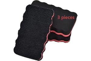 Lynlon Whiteboard Schwamm (3er Pack), Magnetisches Whiteboard Reiniger Eraser zur Trockenreinigung für Glas-Magnetboards, Flipcharts, Magnet-Pinnwänden und Magnettafel, Format: 10.5 * 5.1 * 2.2 cm