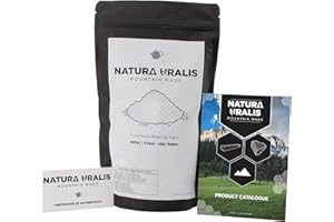 Natura Uralis Copos de Arcilla Blanca Caolín | 500g Arcilla Blanca Natural, Blanco Puro a Blanquecino - Increíble Crujido, Satisfactoria Textura Terrosa, Aterciopelada y Firme, Sensación ASMR