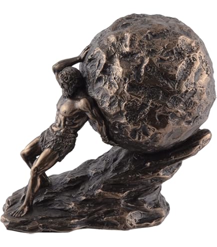 Een miniatuur van een poepende man - Oude kunst en Antiek