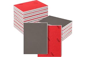 AMFUN 24 st slipsvampsset, 3 000 slipdynor, skumslipdynor sandpappersblock, vått och torrt sandpapper för metall, trä, vägg