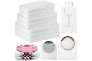 ASMIZ 300 Pack Packaging Foam Sheets - Assorted Sizes Cushion Wrap for Moving, Shipping & Storage | Recyclable, Lightweight Foam Wrap for Dishes, Glasses, China, Mugs, and Plates | Cushioning Supplies