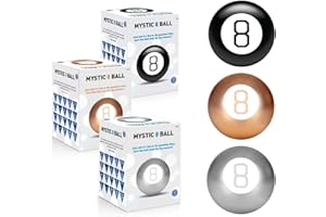 GENERIC The Gadget Company Magic Mystic 8 Ball (Rose Gold) Decision Making Fortune Telling Fun Toy Game Retro Edition Novelty Toy For Him & Her With 20 Answers & Predictions
