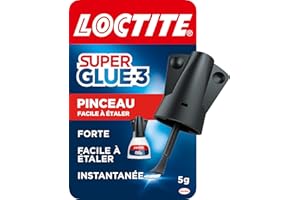 LOCTITE Colles Cyanoacrylates SUPERGLUE-3 Pinceau Bouteille 5g Blister 12uc
