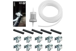 JUGCUT 17PCS Diesel Heater Fuel Line Kit Car Air Parking Heater Tube Fuel Hose Line Pipe Filter Tube Replacement Fuel Pipe Line Hose Clip Fuel Filter crudefor Webasto Eberspacher