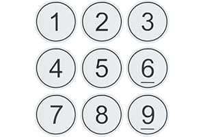 NanTun Plastic Table Number Storage Locker Cabinet Numbers Pubs Restaurants Clubs Tags 50 Pieces - White - 1 to 50