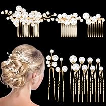 18 Stück Perlen-Haarnadeln Goldfarben – Perfekt Als Braut-Haarschmuck Oder Für Hochzeiten