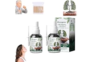GIENSLRU Googeer Herbal Lung Cleanse Mist, Respinature Herbal Lung Cleanse Mist, Googeer Herbal Lung Cleanse Spray, Googeer Natural Herbal Extract Cleanse Mist (2PCS)